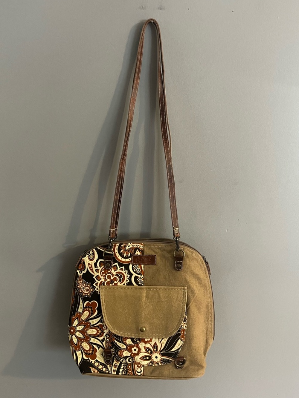 NEW SIXTEASE BAG Converts Backpack to Shoulder Bag Cowgirl Boho Earthy Upcycle